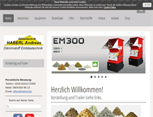 Tablet Screenshot of einblasmaschinen.com